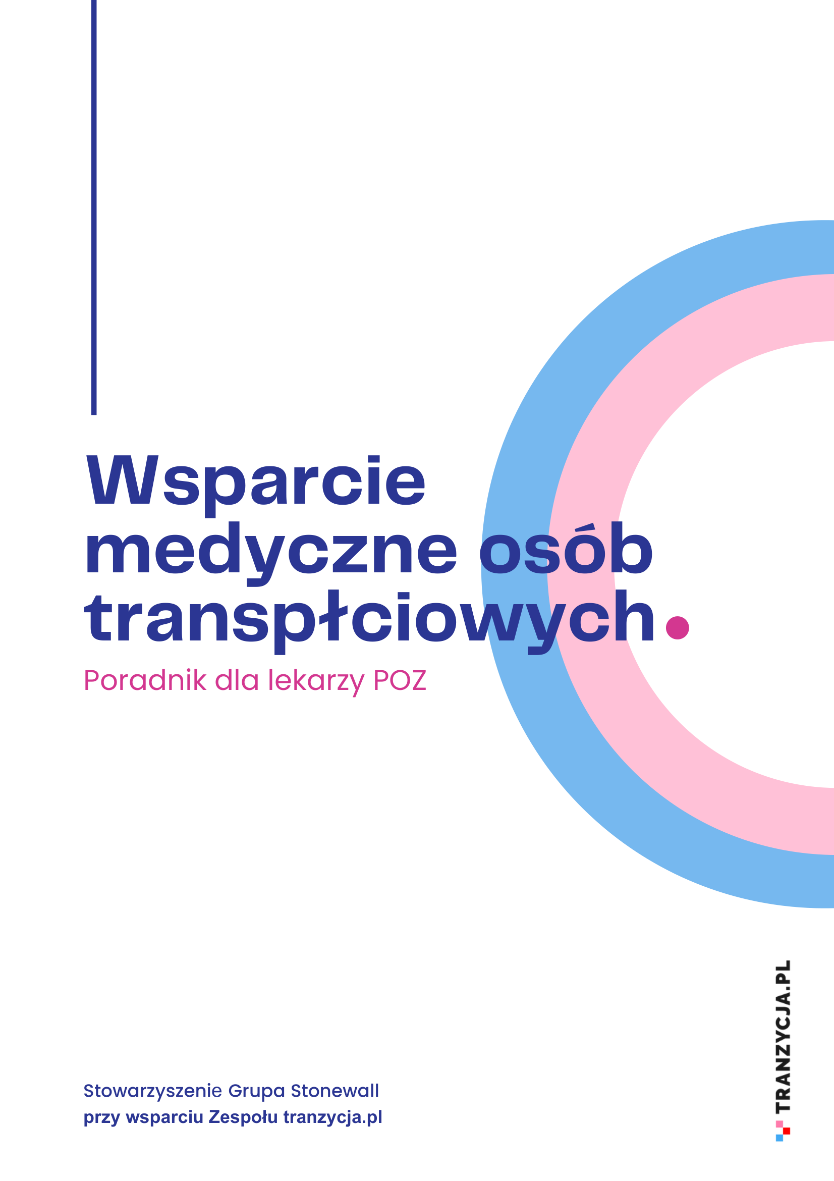 Okładka publikacji "Wsparcie medyczne osób transpłciowych. Poradnik dla lekarzy POZ."